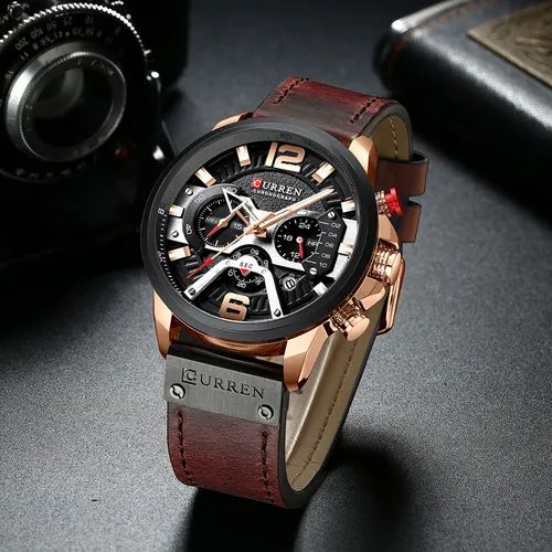 Reloj Curren 8329 Original Pulso Cuero