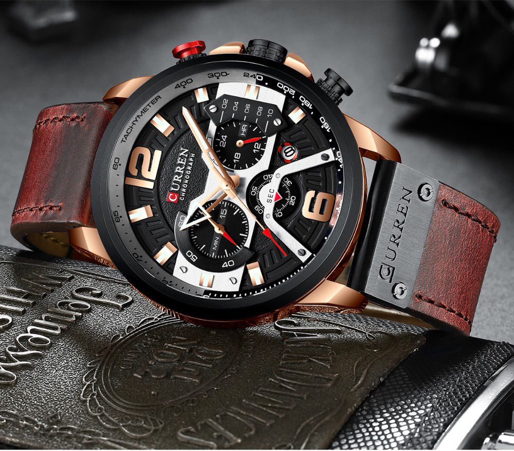 Reloj Curren 8329 Original Pulso Cuero