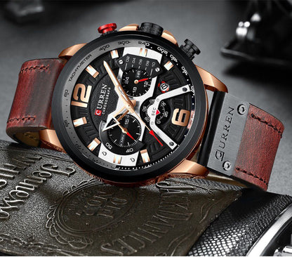 Reloj Curren 8329 Original Pulso Cuero