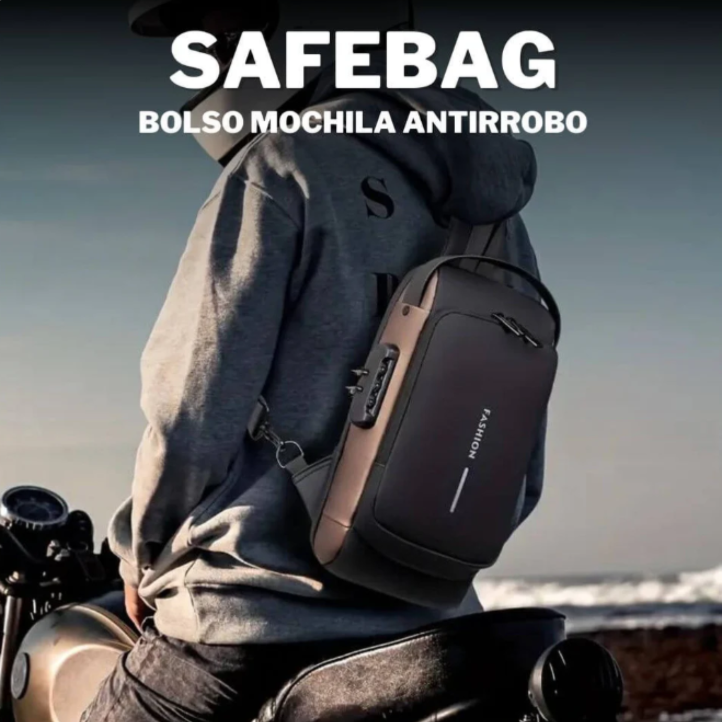 SafeLock™  MOCHILA ANTIRROBO IMPERMEABLE (IM6119)