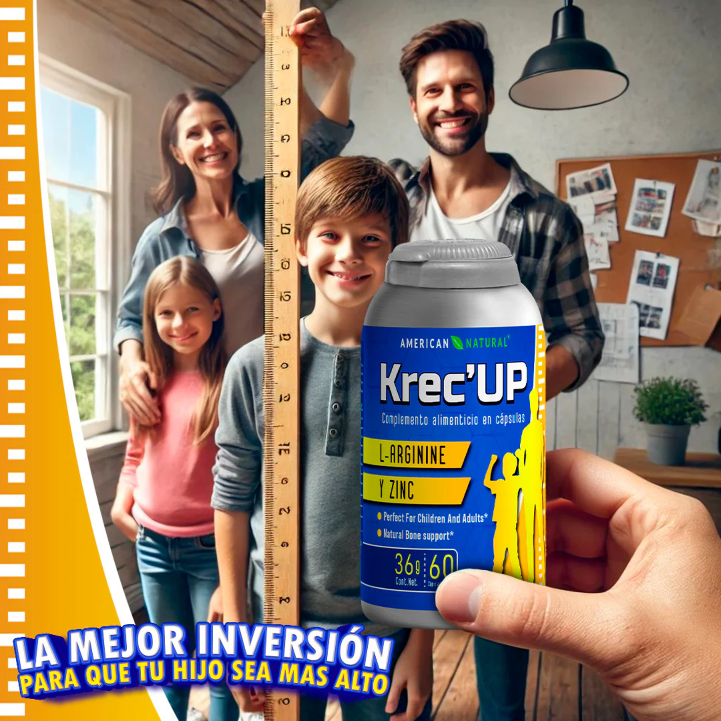 “Krec’Up con L-Arginina y Zinc | 60 cápsulas”