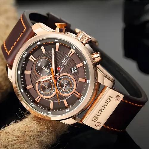 Reloj Curren 8291 Original Pulso Cuero