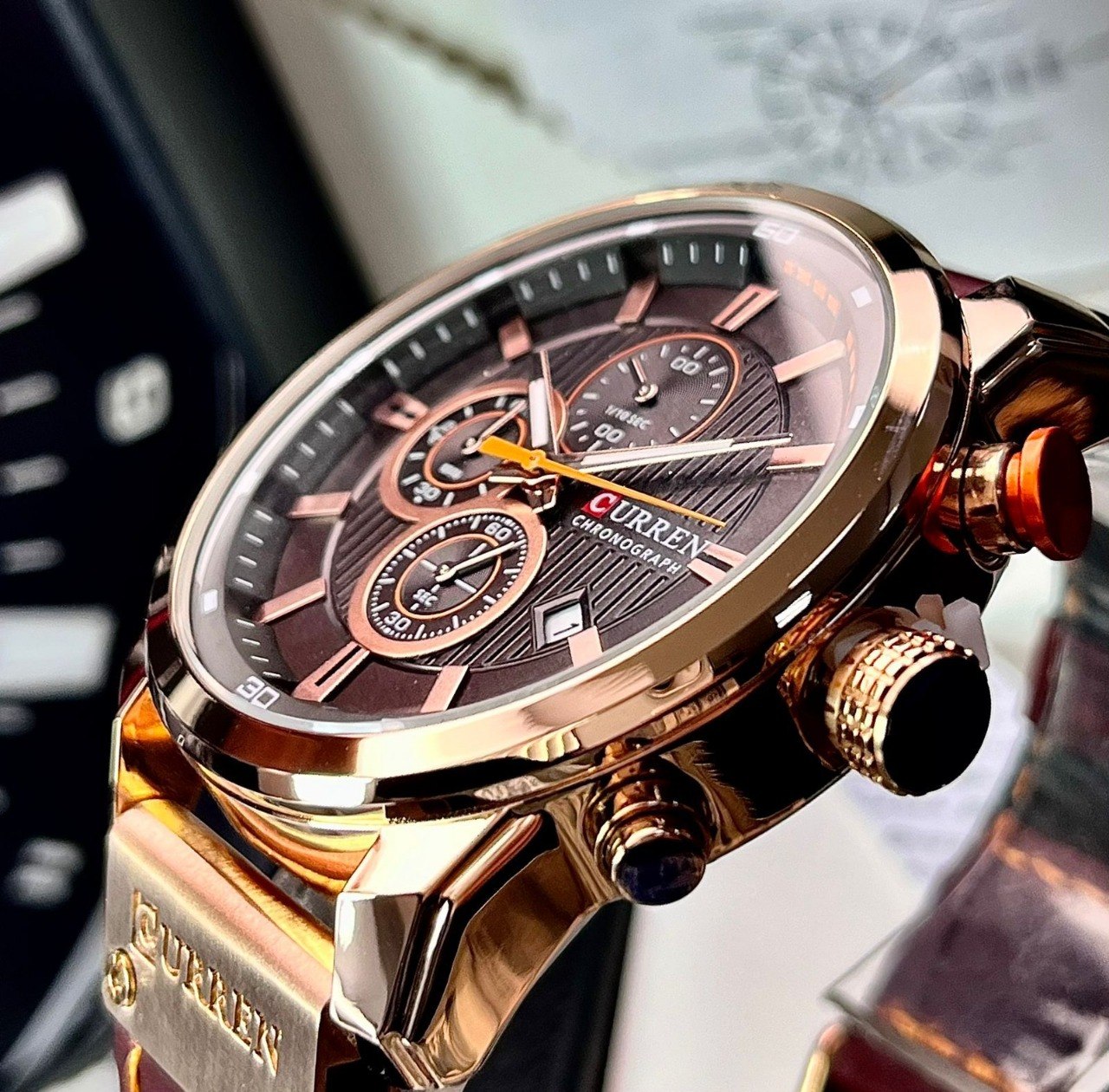 Reloj Curren 8291 Original Pulso Cuero